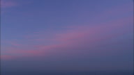 Pink Tinged Clouds At Dusk Over London