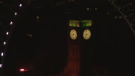 Big Ben Through Millennium Wheel And Pull Out
