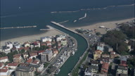 Bellaria Igea Marina Near Mouth Of Canal And Marina Over Sea