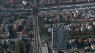 Over Rimini Near Canal Port With Railway Bridge