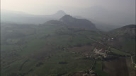 Wide Misty Appeoach To San Leo