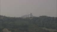 Big Wide Of San Leo Castle On Hills