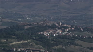 Hilltop Towns In Marche Hills Towards Coast