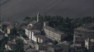 Church In Hilltop Town On The Way To Marche Coast