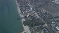Block Of Flat At San Tommaso Tre Archi On Marche Coast With Shadow On Sea