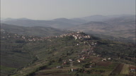 Hilltop Town In Abruzzo Landscape