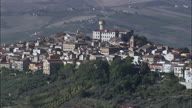 Hilltop Town In Abruzzo Landscape
