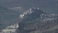 Hilltop Town In Abruzzo Landscape
