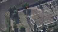 Top Down Of Small Oil Refinery With Burn Up