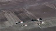 Wide Of Tractor And Farm And Fields Near Lucera