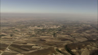 Small Towns Surrounded By Dry Farmland