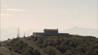 Transmissions Masts And Small Building On Top Of Basilicata Hill