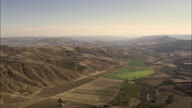 Fertile Valley Of Bradano River In Basilicata With Hills In Background