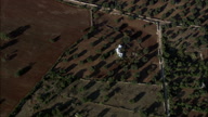 Zoom In Onto Farm In Apulia Amongst Fruit Trees
