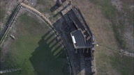 Directly Down Pull Out From Ruins At Metaponto