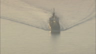 Small Tanker On Basilicata Sea On Long Lens