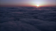 Calabrian Sunset Above The Clouds