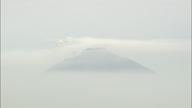 Stromboli Island And Volcano Wide  Smoking Volcano