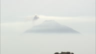 Stromboli Island With Volcano Disappearing Behind Hill On Panarea Island