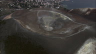 Vulcano, Crater And Island Behind