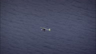 Small Plane Over Sea Near Capo D'Orlando