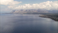 Looking At Terrasini Coast With Mountains Behind From Balestrate