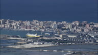 Wide Of Trapani Port With Ferry