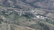 Cemetry At Caltanissetta With Ruins Of Castle Of Pietrarossa