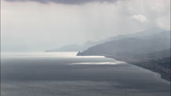 Approaching Sicily In Dark Clouds And Rain