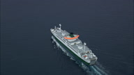 Ferries And Ships In The Straits Of Messina