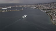 Ferries And Ships In The Straits Of Messina