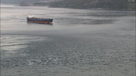 Ferries And Ships In The Straits Of Messina