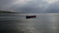 Ferries And Ships In The Straits Of Messina