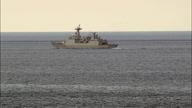 South Korean Warship In Straits Of Messina