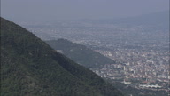 Pagani Densely Built Area With Vesuvius In Far Background And A3 Motorway In Foreground