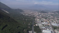 Flight Through Mountains Towards Vesuvius