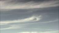 Wispy Cirrus Clouds In Blue Sky Near Ischia Island