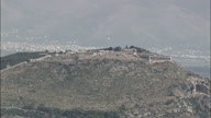 Terracina With Anxur Temple On Long Lens