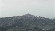 Approaching Rocca Priora Hilltop Town