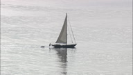 Yacht With Setting Sun