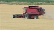 Combine Harvester In Action