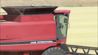 Combine Harvester In Action