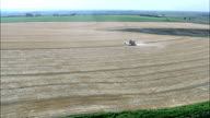 Combine Harvester In Action