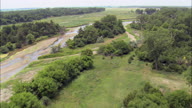 Flight Over Platte River Valley And Trails