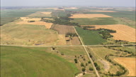 Flight Over Fields Of Maize And Corn