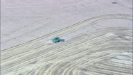 Combine Harvester At Work