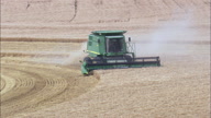 Combine Harvester At Work
