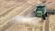 Combine Harvester At Work