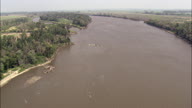 Flight Down To Island In Missouri River