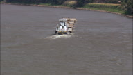 Tug And Five Barges